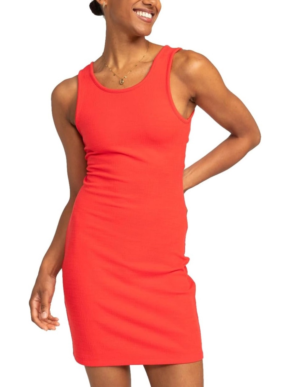 NWT Roxy Women's Good Keepsake Mini Dress Hibiscus Red